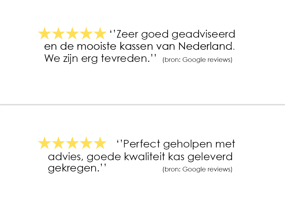 Media & Reviews Tuinkas ervaringen en projecten